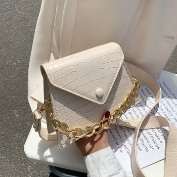 Stone pattern Chain PU Leather Crossbody Bags For Women 2020 Summer MINI Shoulder Handbags Lady Travel Cross Body Bag